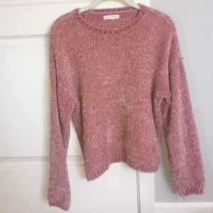 Pink knit sweater